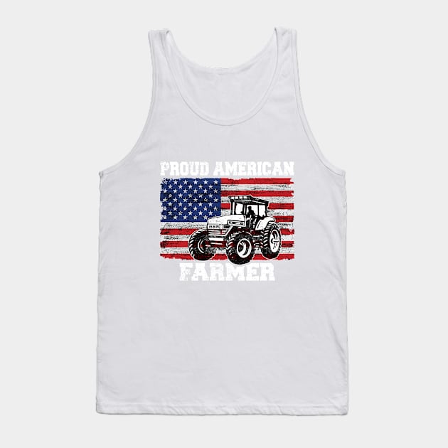 Proud American Farmer Agriculturist Farming Tank Top by koolteas